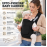 Эрго-рюкзак кенгуру Baby Carrier черный для детей 3–24 месяцев до 15 кг 4 положения ношения