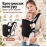 Эрго-рюкзак кенгуру Baby Carrier черный для детей 3–24 месяцев до 15 кг 4 положения ношения