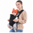 Эрго-рюкзак кенгуру Baby Carrier черный для детей 3–24 месяцев до 15 кг 4 положения ношения