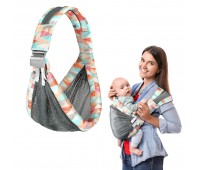 Детский слинг люлька Переноска для ребенка через плечо Geometric от 0 до 36 месяцев Серый Детский слинг люлька Переноска для ребенка через плечо Geometric от 0 до 36 месяцев Серый