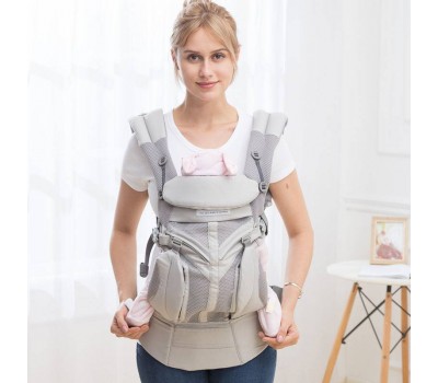 Ерго рюкзак AiMama Ergo Baby Omni 360 сірий