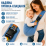 Слинг-переноска через плечо BabySling Hip Carrier голубой джинсовый с этническим принтом 4,5–20 кг
