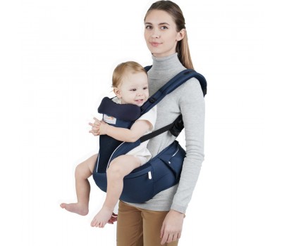 Ерго рюкзак Хіпсіт кенгуру AiMama синій