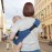 Детский слинг джинсовый, стильная переноска для малыша, плотный деним, для родителей до 20 кг