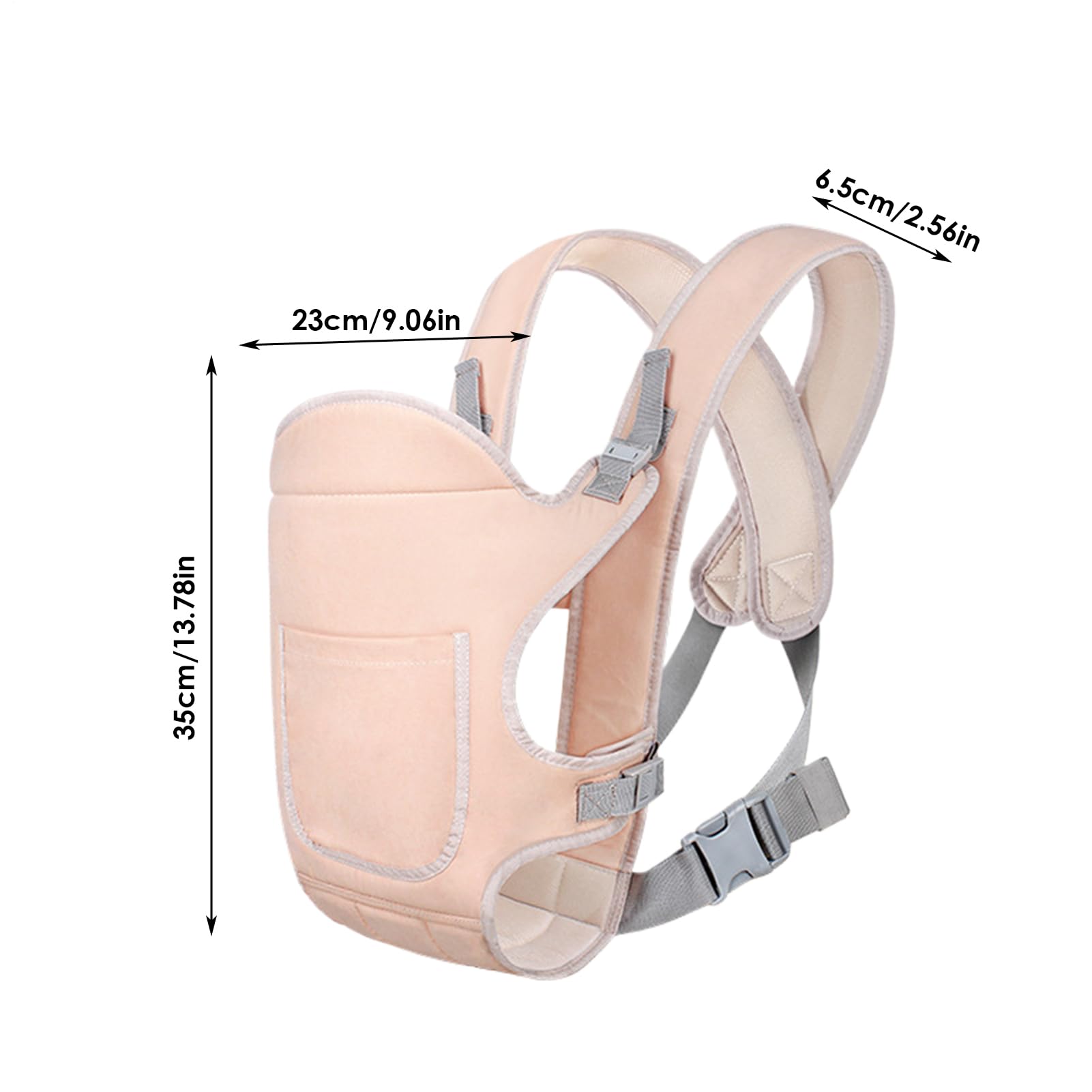 Размеры розового слинг-рюкзака Baby Carriers